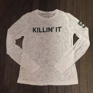 Michigan State University Long Sleeve Burnout Crew